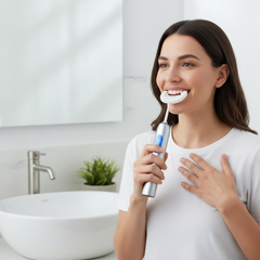 U-Shaped Toothbrush Woman Lifestyle